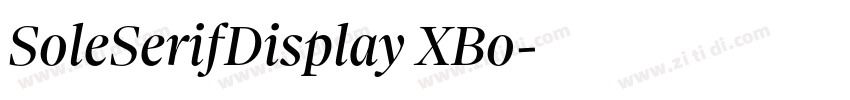 SoleSerifDisplay XBo字体转换 SoleSerifDisplay XBo字体转换
